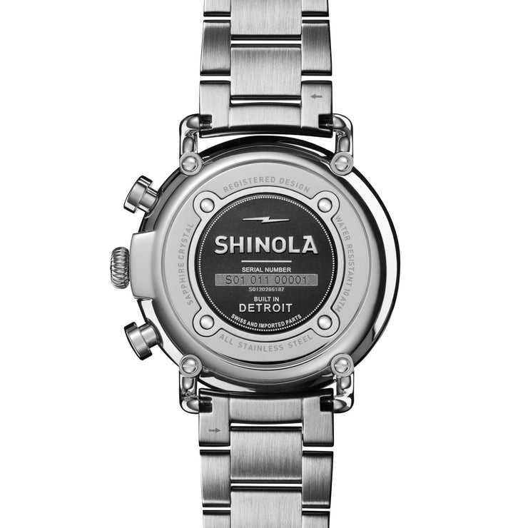 Shinola Runwell 41mm Chrono Black - Watches.com - S0120266187