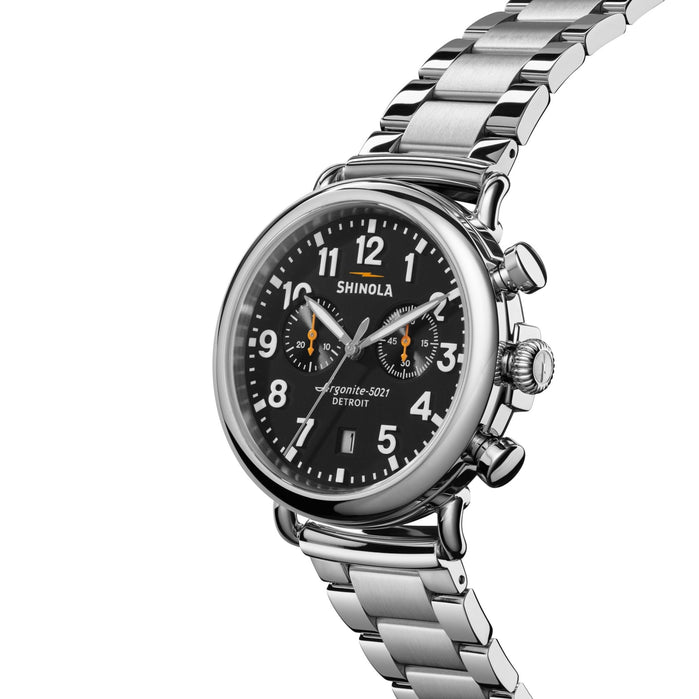 Shinola Runwell 41mm Chrono Black angled shot picture