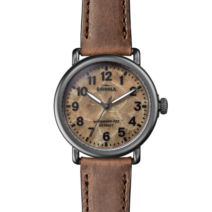 Shinola Runwell 41mm Petoskey Stone - Watches.com - S0120245779