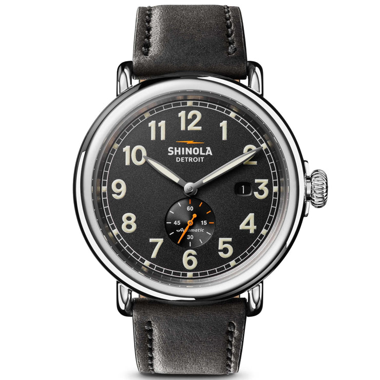 Shinola Runwell Automatic 45mm Black - Watches.com - S0120266278