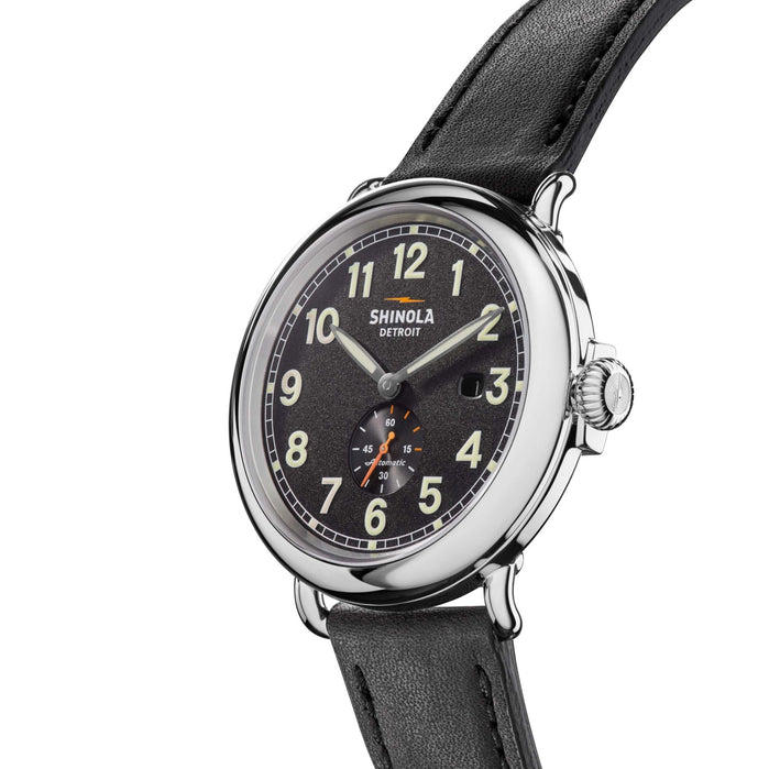 Shinola Runwell Automatic 45mm Black angled shot picture