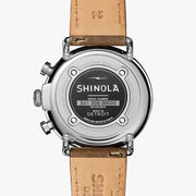 Shinola Runwell Chrono 47mm Slate Blue Brown - Watches.com - S0120223879