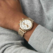 Shinola Runwell Chronograph 41mm Gold Ivory - Watches.com - S0120283784