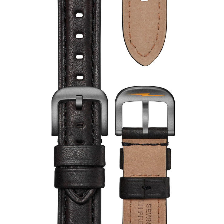 Shinola Runwell Sub Second 41mm Camo Oak Black Leather - Watches.com - S0120291083