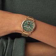 Shinola Runwell Sub Second 41mm Gold SS Teal - Watches.com - S0120291084