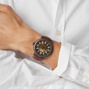 Shinola Runwell Sub Second 47mm Camo Oak Teak Leather - Watches.com - S0120291086