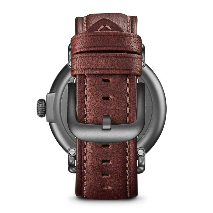 Shinola Runwell Sub Second 47mm Camo Oak Teak Leather - Watches.com - S0120291086