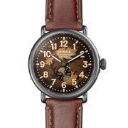 Shinola Runwell Sub Second 47mm Camo Oak Teak Leather - Watches.com - S0120291086