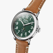 Shinola Runwell Subsecond 41mm Green Brown - Watches.com - S0110000026