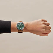 Shinola Runwell Subsecond 41mm Green Brown - Watches.com - S0110000026