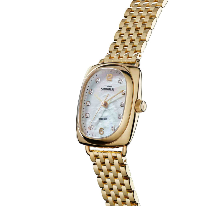 Shinola The Bixby Diamond Dial 29x34mm Gold angled shot picture