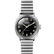 Shinola The Mechanic Hand Wind 39mm SS Black - Watches.com - S0120282834