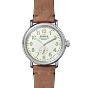 Shinola The Runwell 41mm White Green - Watches.com - S0120282832