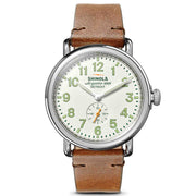 Shinola The Runwell 41mm White Green - Watches.com - S0120282832