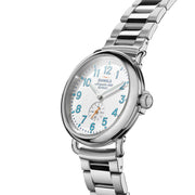 Shinola The Runwell 41mm White Light Blue - Watches.com - S0120282831