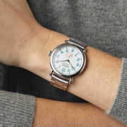 Shinola The Runwell 41mm White Light Blue - Watches.com - S0120282831