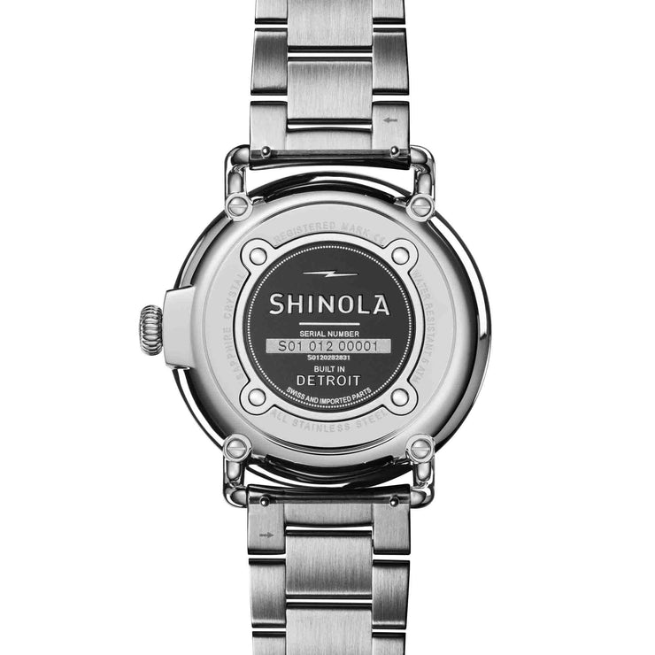 Shinola The Runwell 41mm White Light Blue - Watches.com - S0120282831