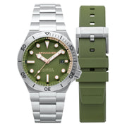 Spinnaker Boettger Automatic Dark Olive Limited Edition - Watches.com - SP - 5083 - FF