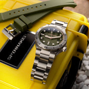 Spinnaker Boettger Automatic Dark Olive Limited Edition - Watches.com - SP - 5083 - FF