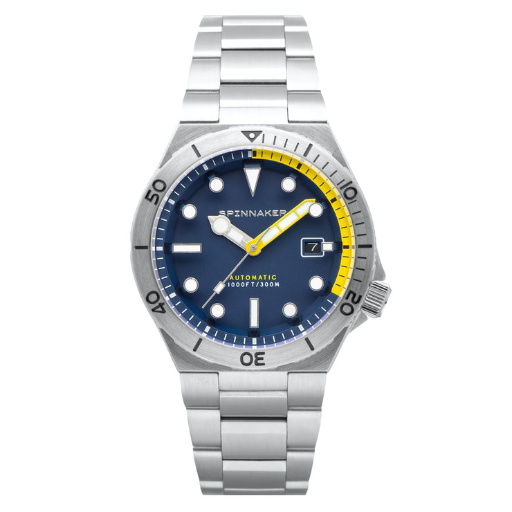 Spinnaker Boettger Automatic Midnight Navy Limited Edition - Watches.com - SP - 5083 - DD