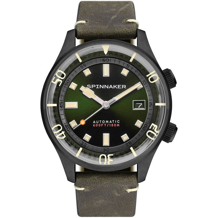 Spinnaker Bradner Automatic Military Green - Watches.com - SP - 5062 - 04