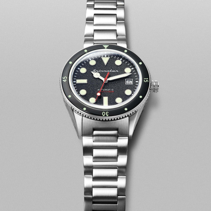 Spinnaker Cahill Automatic Mid - Size Silver Black - Watches.com - SP - 5075 - 11