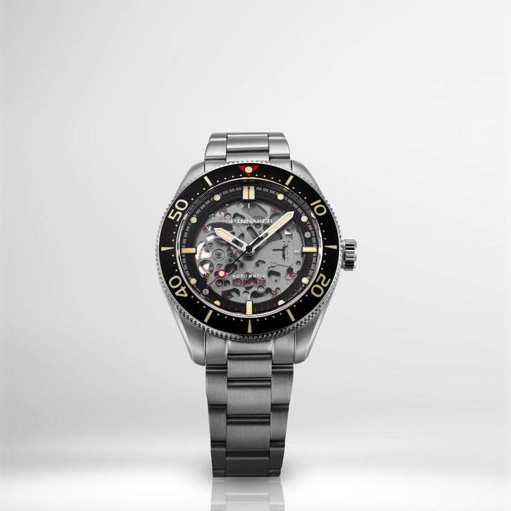 Spinnaker Croft 42 Skeleton Automatic Black Ceramic - Watches.com - SP - 5134 - 55