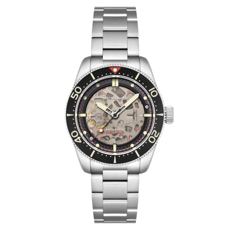 Spinnaker Croft 42 Skeleton Automatic Black Ceramic - Watches.com - SP - 5134 - 55