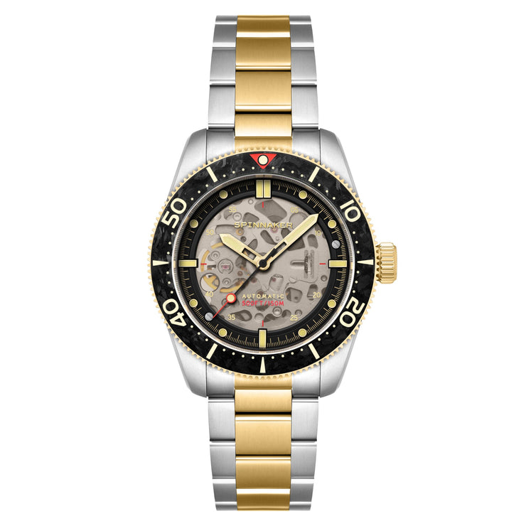 Spinnaker Croft 42 Skeleton Automatic Carbon Two Tone - Watches.com - SP - 5134 - 22