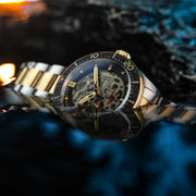 Spinnaker Croft 42 Skeleton Automatic Carbon Two Tone - Watches.com - SP - 5134 - 22