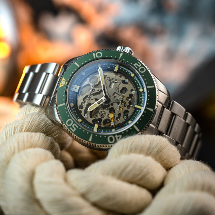 Spinnaker Croft 42 Skeleton Automatic Green Ceramic - Watches.com - SP - 5134 - 66