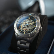 Spinnaker Croft 42 Skeleton Automatic Sandblasted Steel - Watches.com - SP - 5134 - 44