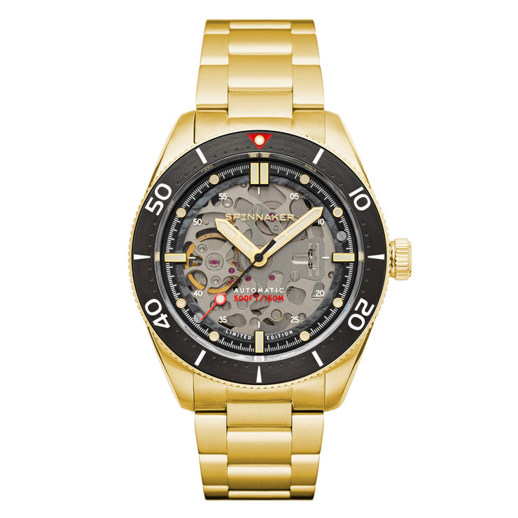 Spinnaker Croft Midsize Automatic Medallion Black Limited Edition - Watches.com - SP - 5095 - 44