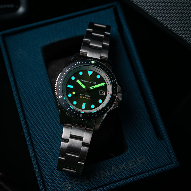 Spinnaker Croft Pioneer Automatic Jade Green - Watches.com - SP - 5136 - 22