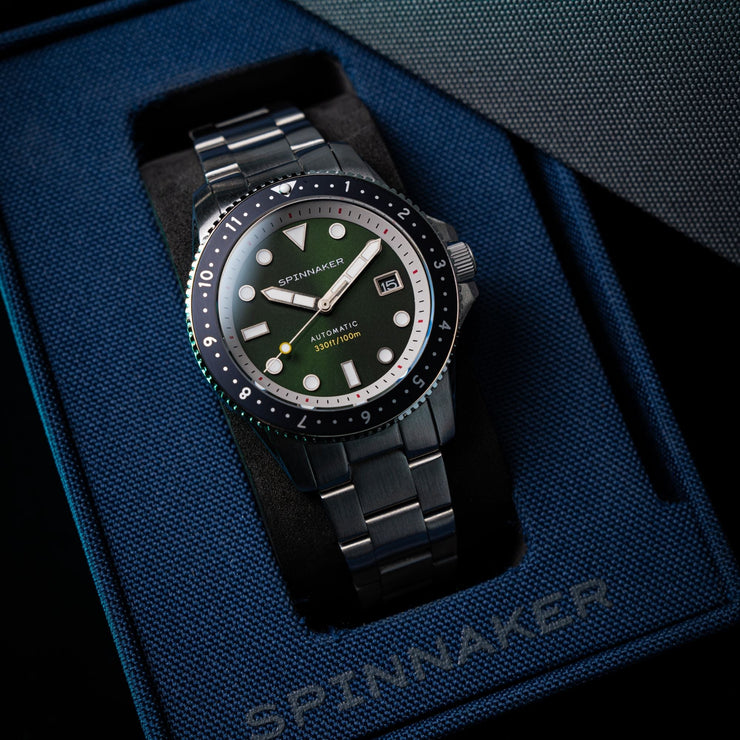 Spinnaker Croft Pioneer Automatic Jade Green - Watches.com - SP - 5136 - 22