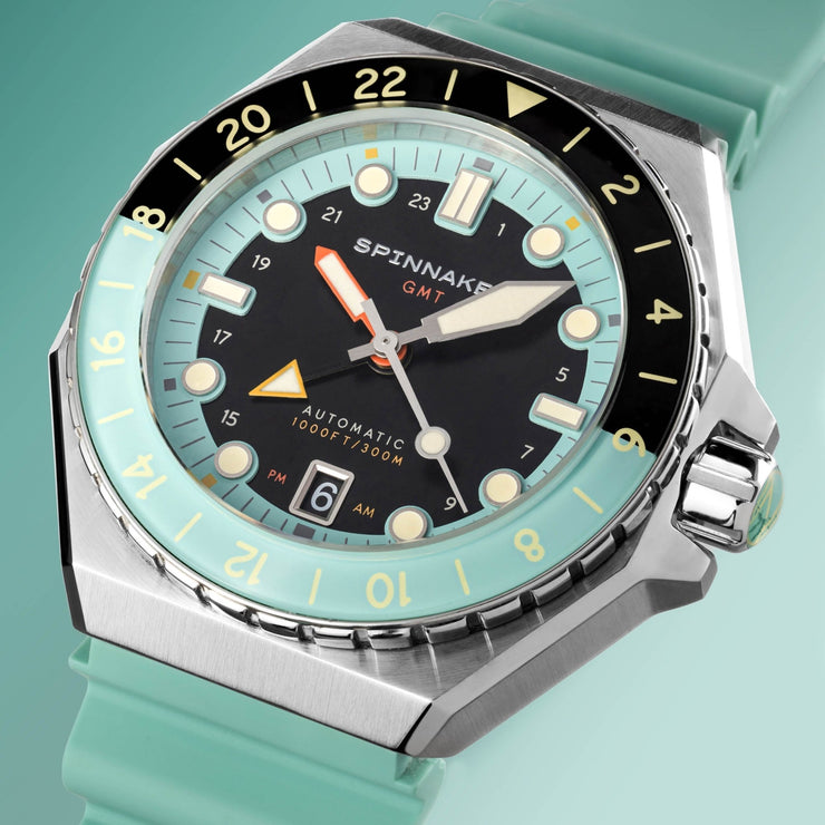 Spinnaker Dumas GMT Automatic Dark Turquoise - Watches.com - SP - 5119 - 33