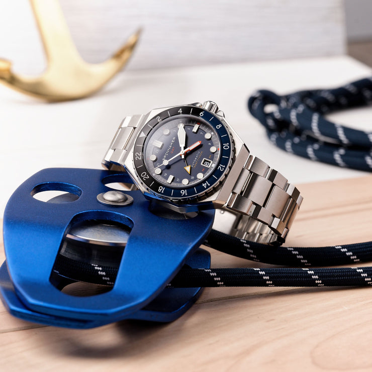 Spinnaker Dumas GMT Automatic Navy Black - Watches.com - SP - 5119 - 22