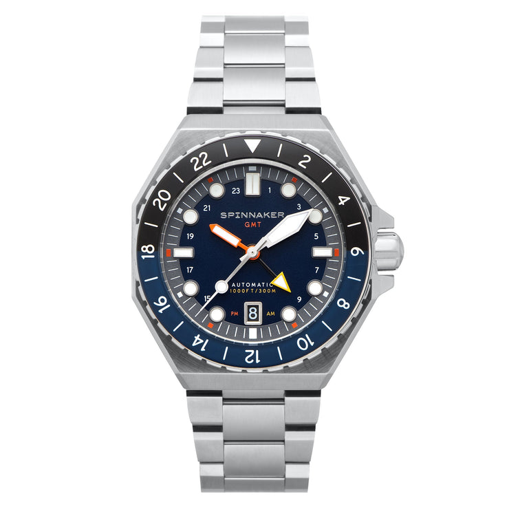 Spinnaker Dumas GMT Automatic Navy Black - Watches.com - SP - 5119 - 22