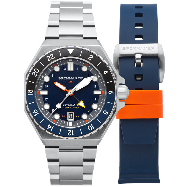 Spinnaker Dumas GMT Automatic Navy Black - Watches.com - SP - 5119 - 22