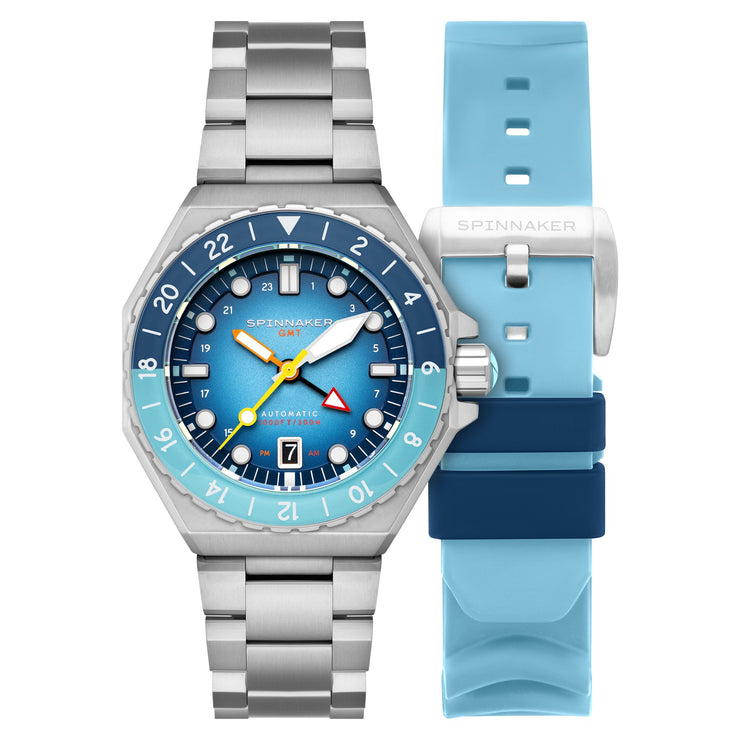 Spinnaker Dumas GMT Automatic Ocean Blue - Watches.com - SP - 5119 - 55