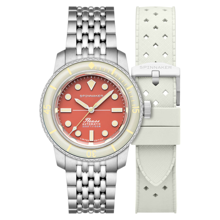 Spinnaker Fleuss 40 Automatic 145th Limited Edition Coral Red - Watches.com - SP - 5133 - 77