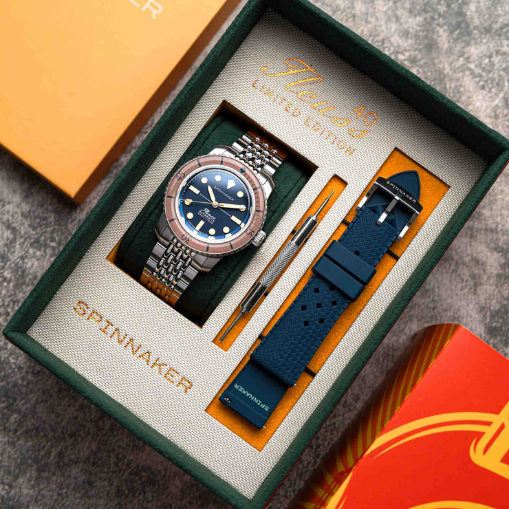 Spinnaker Fleuss 40 Automatic 145th Limited Edition Deep Blue - Watches.com - SP - 5133 - 66