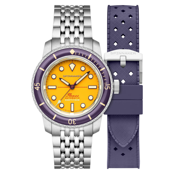 Spinnaker Fleuss 40 Automatic 145th Limited Edition Mustard Yellow - Watches.com - SP - 5133 - 55