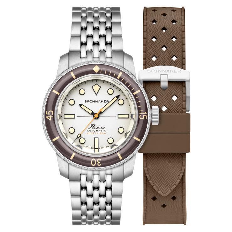 Spinnaker Fleuss 40 Automatic 145th Limited Edition Smoky White - Watches.com - SP - 5133 - 22