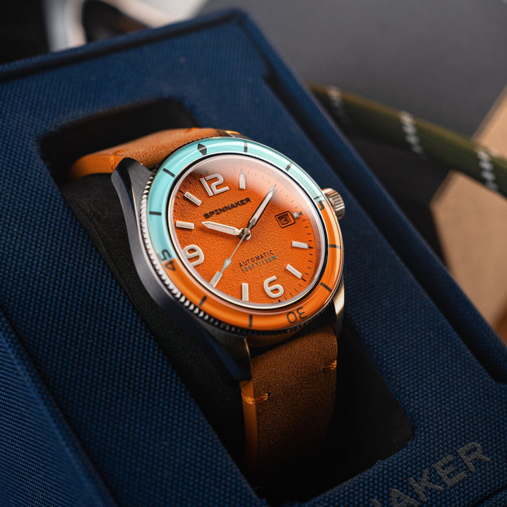 Spinnaker Fleuss Automatic Exuberant Orange - Watches.com - SP - 5055 - 0F