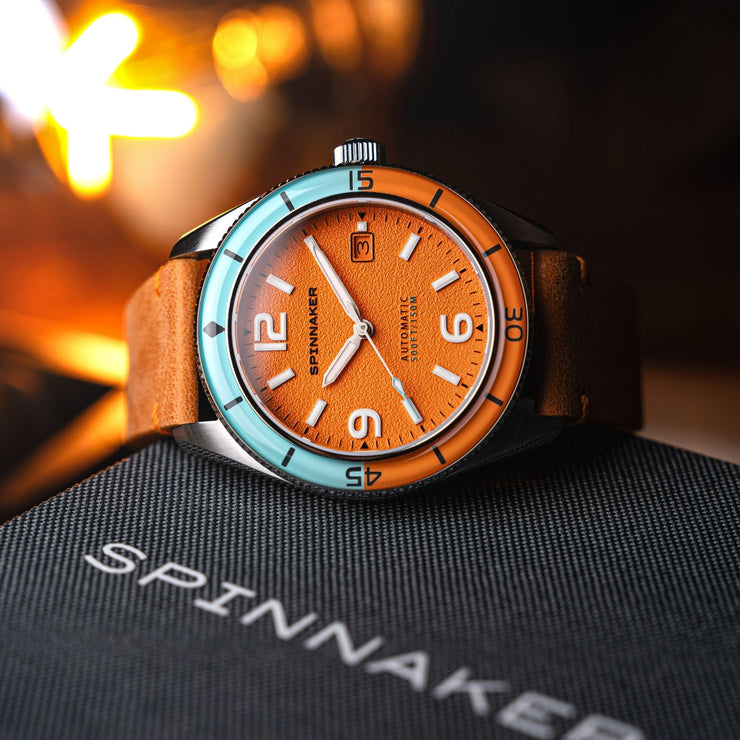 Spinnaker Fleuss Automatic Exuberant Orange - Watches.com - SP - 5055 - 0F