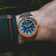 Spinnaker Fleuss GMT Automatic Dark Cerulean Blue - Watches.com - SP - 5120 - 55