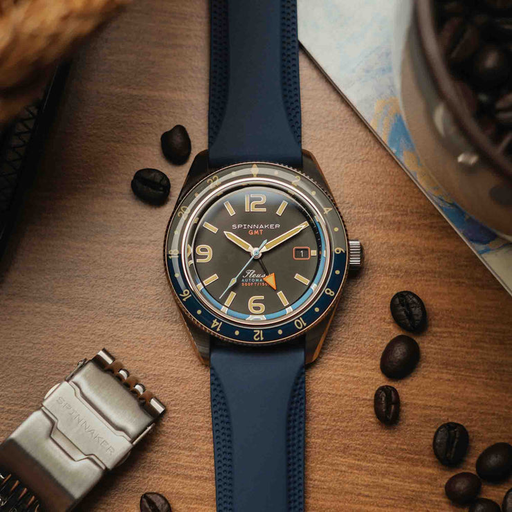 Spinnaker Fleuss GMT Automatic Deep Gray - Watches.com - SP - 5120 - 11