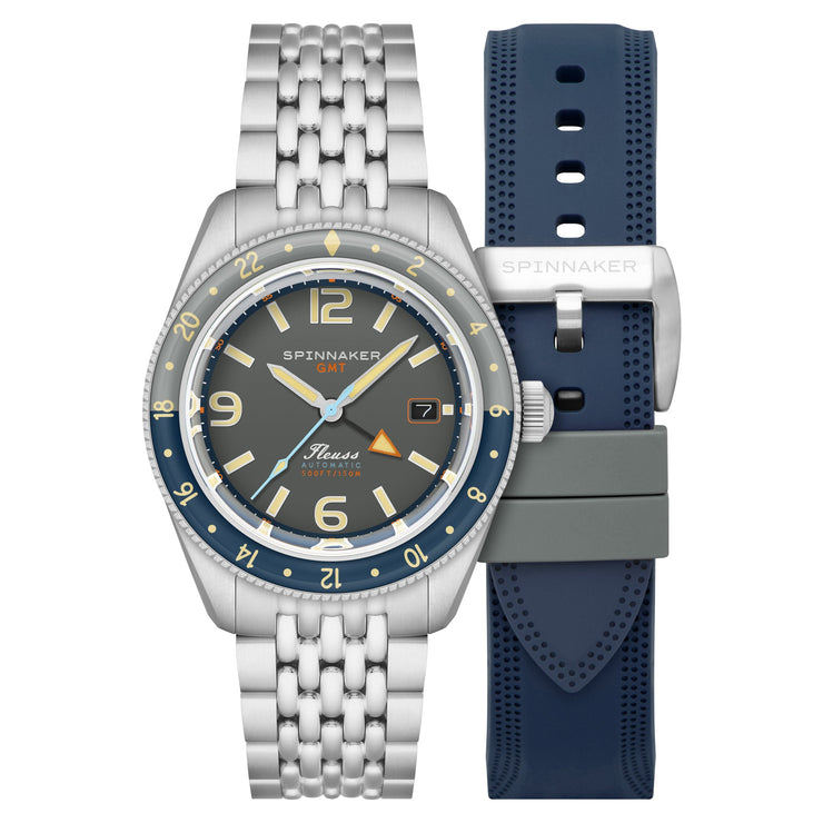 Spinnaker Fleuss GMT Automatic Deep Gray - Watches.com - SP - 5120 - 11