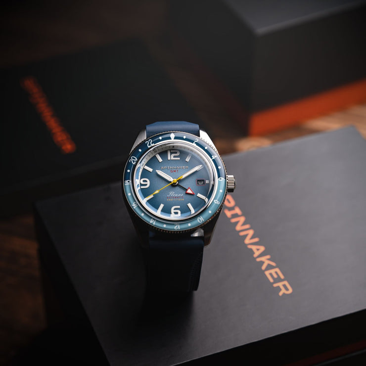 Spinnaker Fleuss GMT Automatic Nebula Blue - Watches.com - SP - 5120 - 66